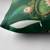Custom Women’s Cricket Guyana Floral Series Pillow Cover Victoria Amazonica Giant Water Lily