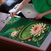 Custom Women’s Cricket Guyana Floral Series Puzzle Victoria Amazonica Giant Water Lily
