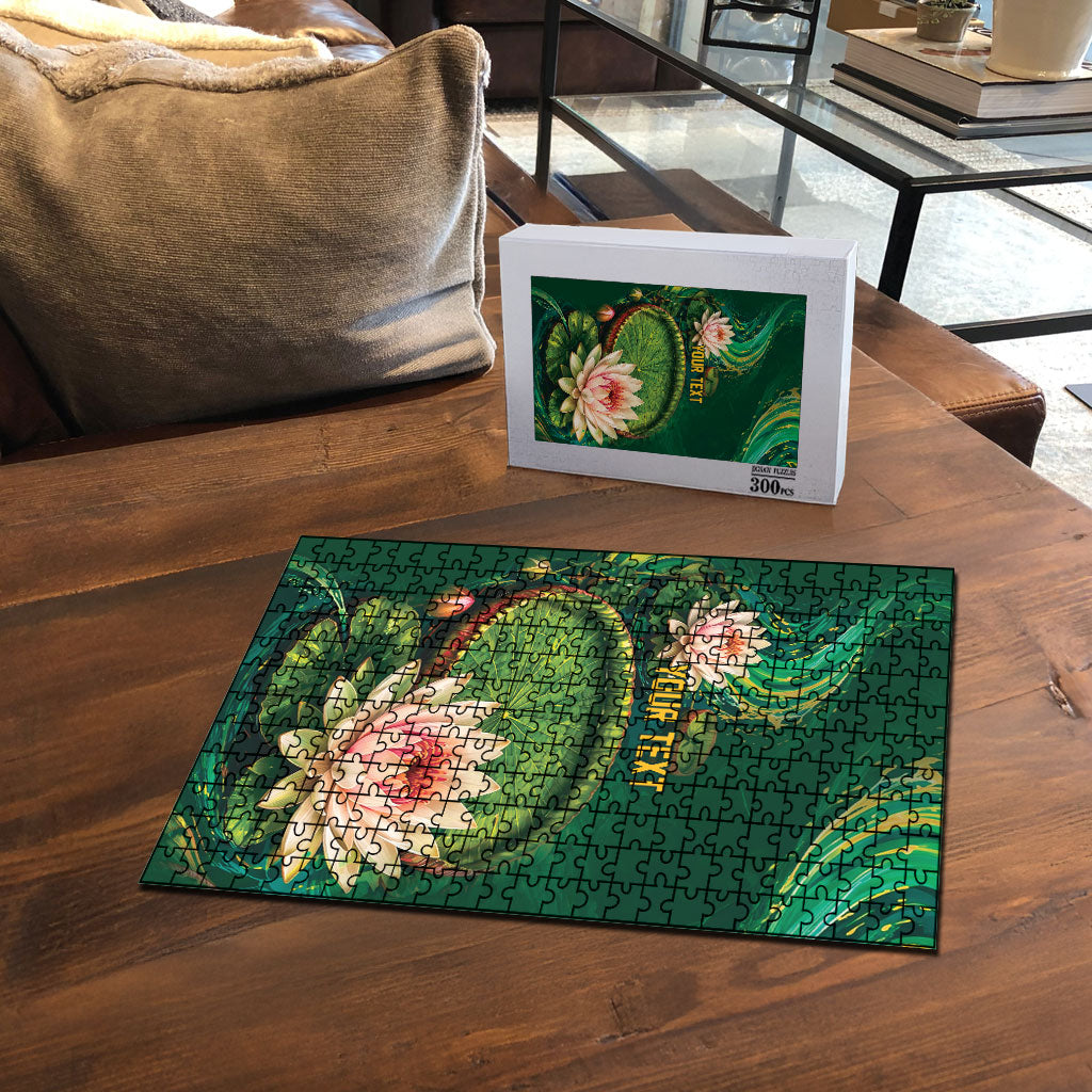 Custom Women’s Cricket Guyana Floral Series Puzzle Victoria Amazonica Giant Water Lily