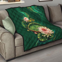 Custom Women’s Cricket Guyana Floral Series Quilt Victoria Amazonica Giant Water Lily
