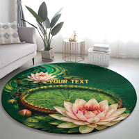 Custom Women’s Cricket Guyana Floral Series Round Carpet Victoria Amazonica Giant Water Lily