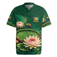 Custom Women’s Cricket Guyana Floral Series Rugby Jersey Victoria Amazonica Giant Water Lily
