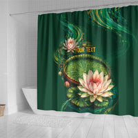 Custom Women’s Cricket Guyana Floral Series Shower Curtain Victoria Amazonica Giant Water Lily