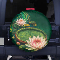Custom Women’s Cricket Guyana Floral Series Spare Tire Cover Victoria Amazonica Giant Water Lily