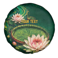 Custom Women’s Cricket Guyana Floral Series Spare Tire Cover Victoria Amazonica Giant Water Lily