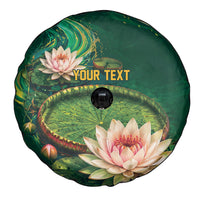 Custom Women’s Cricket Guyana Floral Series Spare Tire Cover Victoria Amazonica Giant Water Lily