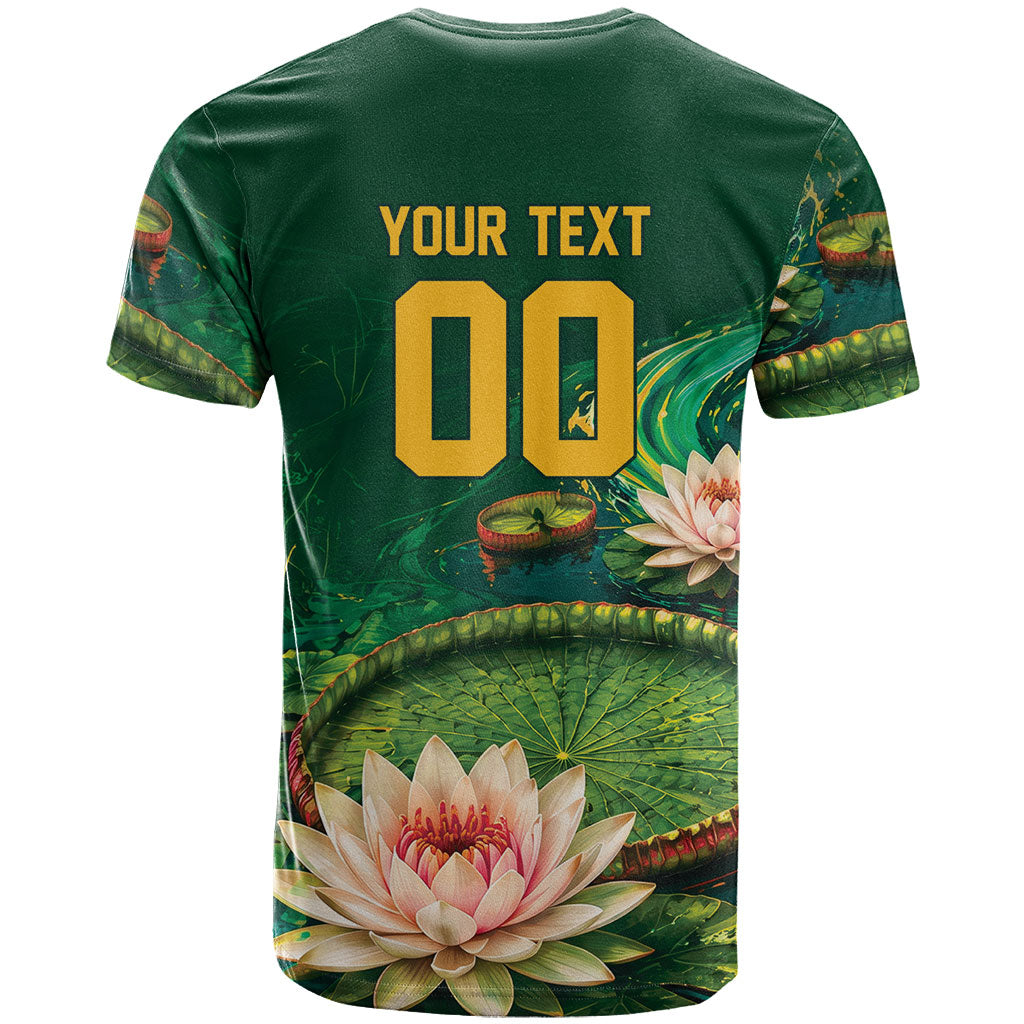 Custom Women’s Cricket Guyana Floral Series T Shirt Victoria Amazonica Giant Water Lily