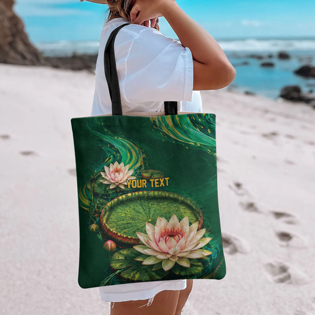 Custom Women’s Cricket Guyana Floral Series Tote Bag Victoria Amazonica Giant Water Lily