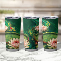 Custom Women’s Cricket Guyana Floral Series Tumbler Cup Victoria Amazonica Giant Water Lily