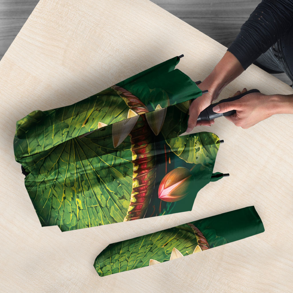 Custom Women’s Cricket Guyana Floral Series Umbrella Victoria Amazonica Giant Water Lily
