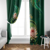 Custom Women’s Cricket Guyana Floral Series Window Curtain Victoria Amazonica Giant Water Lily