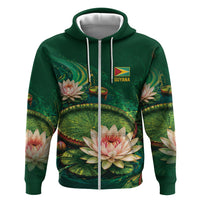 Custom Women’s Cricket Guyana Floral Series Zip Hoodie Victoria Amazonica Giant Water Lily