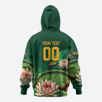 Custom Women’s Cricket Guyana Floral Series Zip Hoodie Victoria Amazonica Giant Water Lily