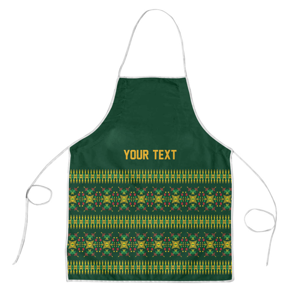 Custom Women’s Cricket Guyana Floral Series Apron Rainforest Floral Geometry Motif