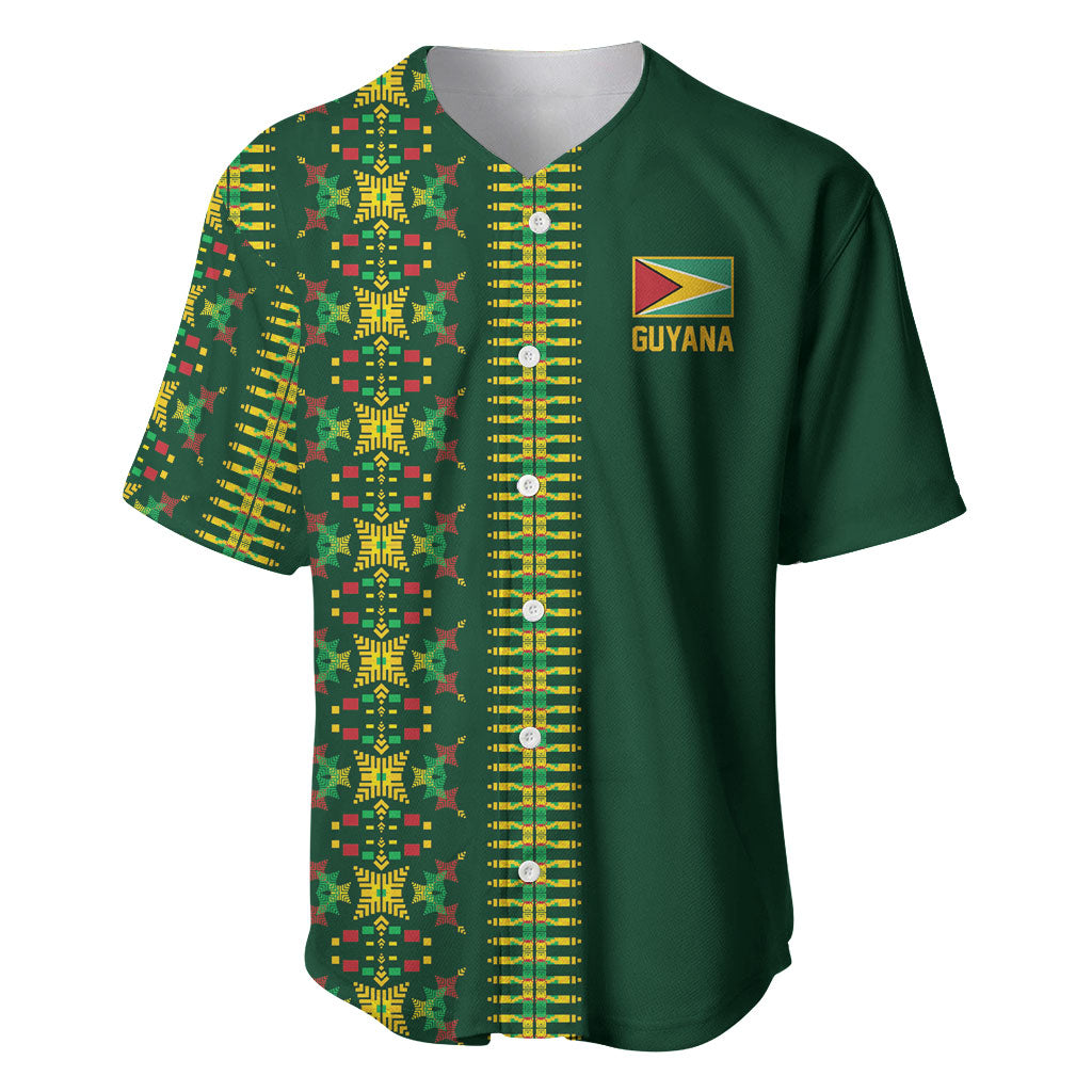 Custom Women’s Cricket Guyana Floral Series Baseball Jersey Rainforest Floral Geometry Motif
