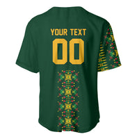 Custom Women’s Cricket Guyana Floral Series Baseball Jersey Rainforest Floral Geometry Motif