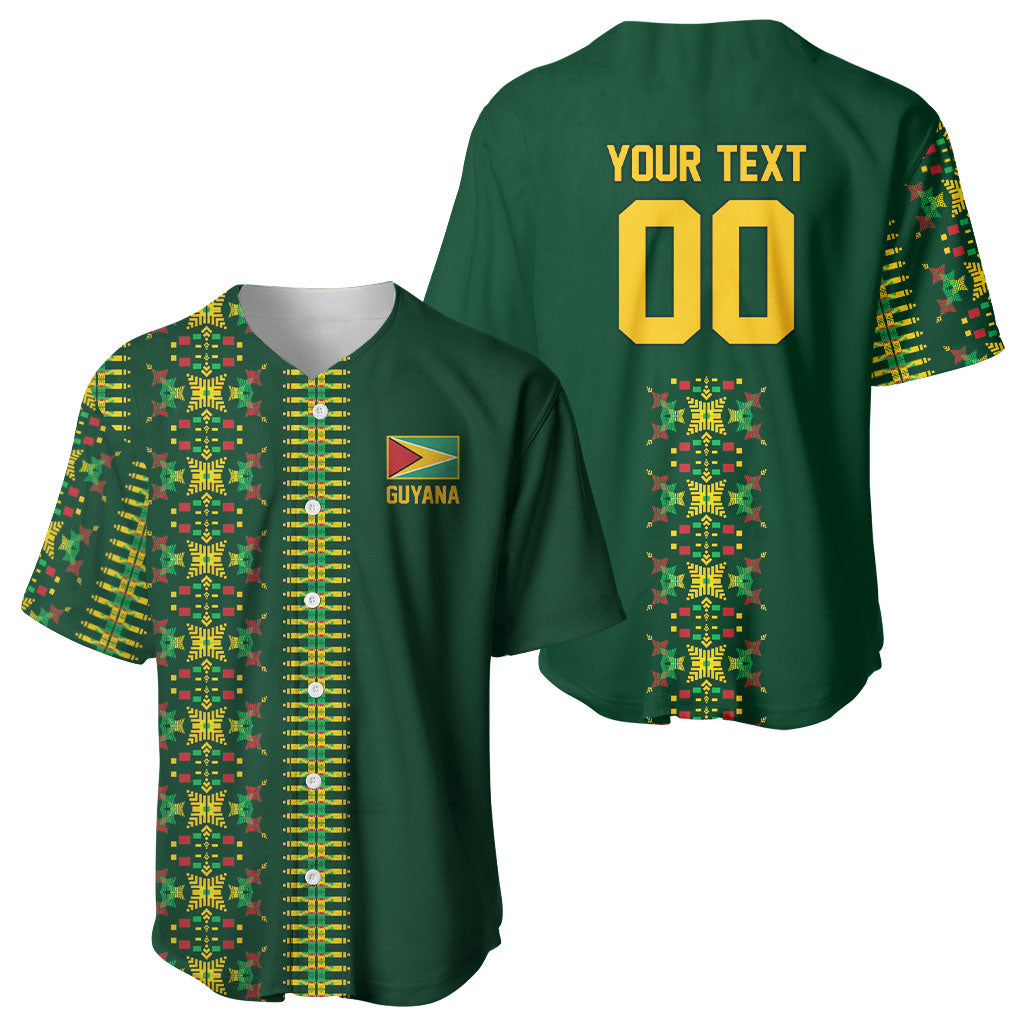 Custom Women’s Cricket Guyana Floral Series Baseball Jersey Rainforest Floral Geometry Motif