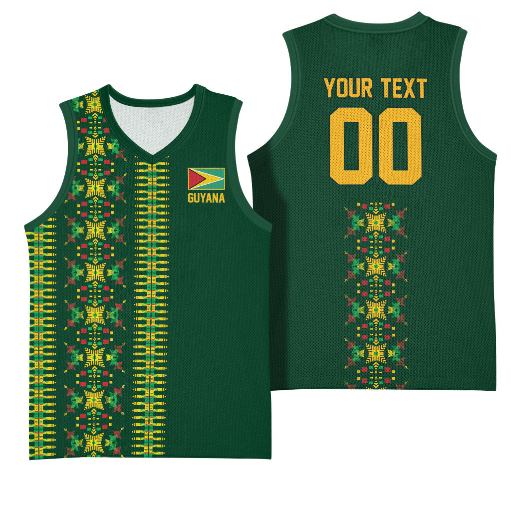 Custom Women’s Cricket Guyana Floral Series Basketball Jersey Rainforest Floral Geometry Motif
