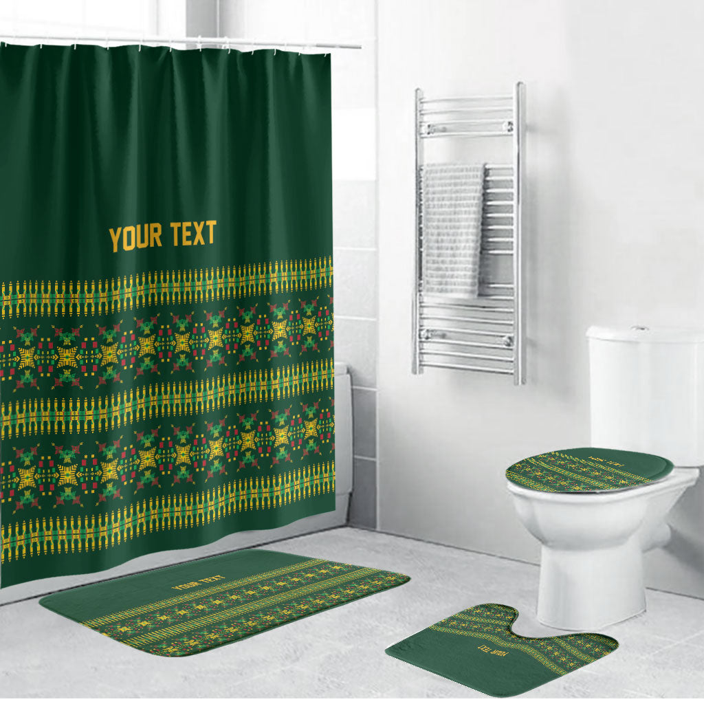 Custom Women’s Cricket Guyana Floral Series Bathroom Set Rainforest Floral Geometry Motif