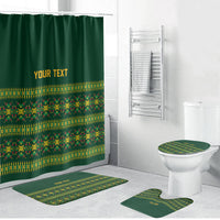 Custom Women’s Cricket Guyana Floral Series Bathroom Set Rainforest Floral Geometry Motif