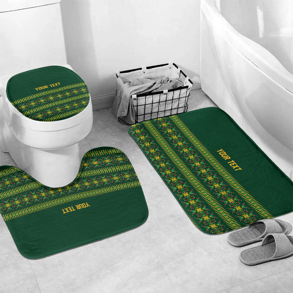 Custom Women’s Cricket Guyana Floral Series Bathroom Set Rainforest Floral Geometry Motif