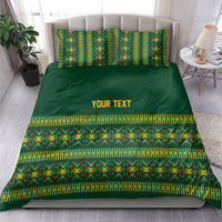 Custom Women’s Cricket Guyana Floral Series Bedding Set Rainforest Floral Geometry Motif