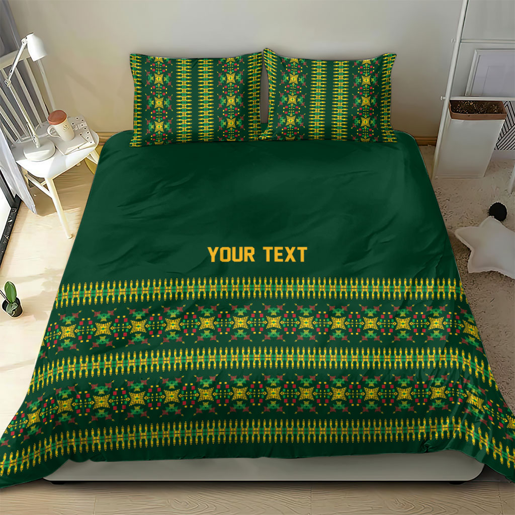 Custom Women’s Cricket Guyana Floral Series Bedding Set Rainforest Floral Geometry Motif