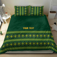 Custom Women’s Cricket Guyana Floral Series Bedding Set Rainforest Floral Geometry Motif