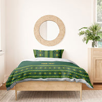 Custom Women’s Cricket Guyana Floral Series Bedding Set Rainforest Floral Geometry Motif