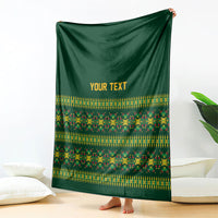 Custom Women’s Cricket Guyana Floral Series Blanket Rainforest Floral Geometry Motif