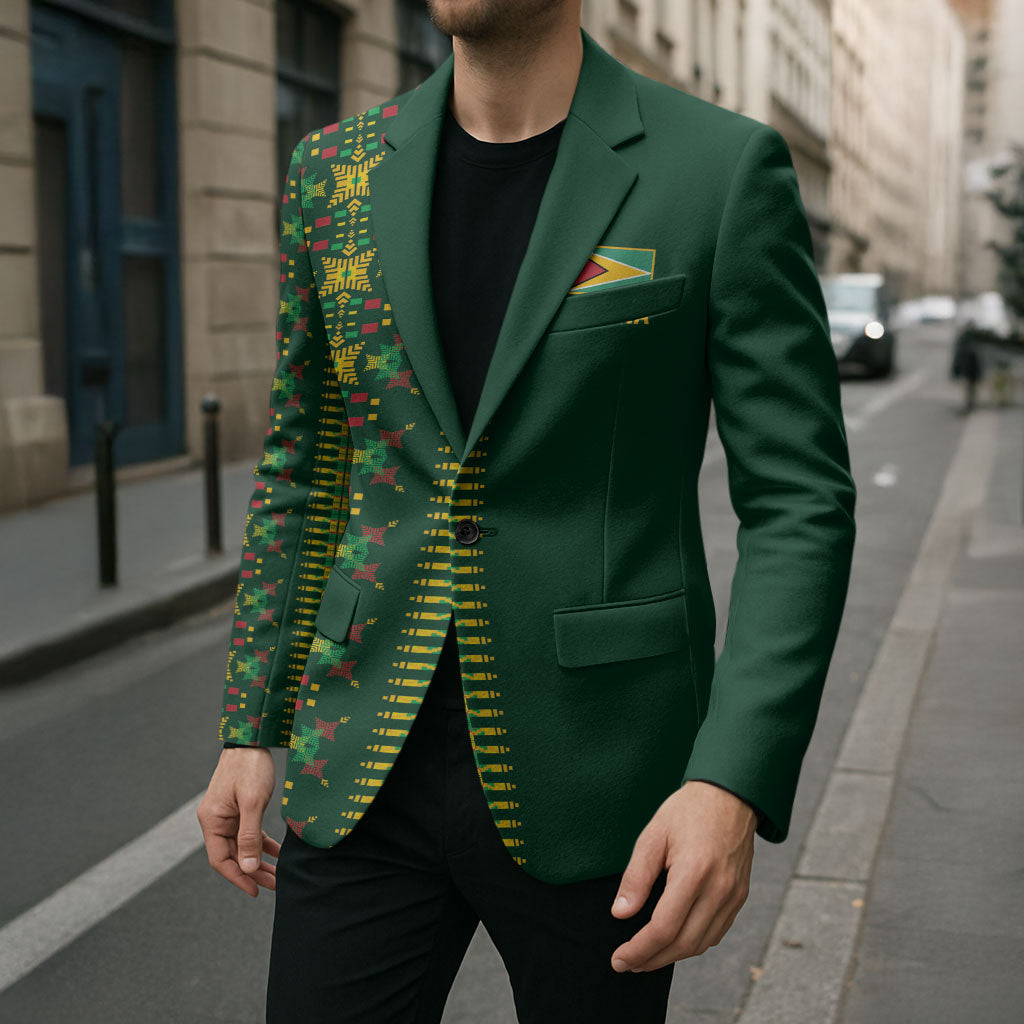Custom Women’s Cricket Guyana Floral Series Blazer Rainforest Floral Geometry Motif