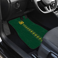 Custom Women’s Cricket Guyana Floral Series Car Mats Rainforest Floral Geometry Motif