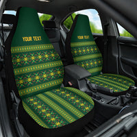 Custom Women’s Cricket Guyana Floral Series Car Seat Cover Rainforest Floral Geometry Motif
