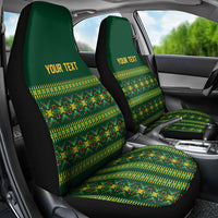 Custom Women’s Cricket Guyana Floral Series Car Seat Cover Rainforest Floral Geometry Motif