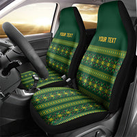 Custom Women’s Cricket Guyana Floral Series Car Seat Cover Rainforest Floral Geometry Motif