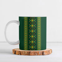 Custom Women’s Cricket Guyana Floral Series Ceramic Mug Rainforest Floral Geometry Motif