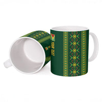 Custom Women’s Cricket Guyana Floral Series Ceramic Mug Rainforest Floral Geometry Motif