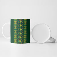 Custom Women’s Cricket Guyana Floral Series Ceramic Mug Rainforest Floral Geometry Motif