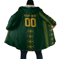 Custom Women’s Cricket Guyana Floral Series Cloak Rainforest Floral Geometry Motif