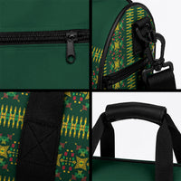 Custom Women’s Cricket Guyana Floral Series Duffle Bag Rainforest Floral Geometry Motif