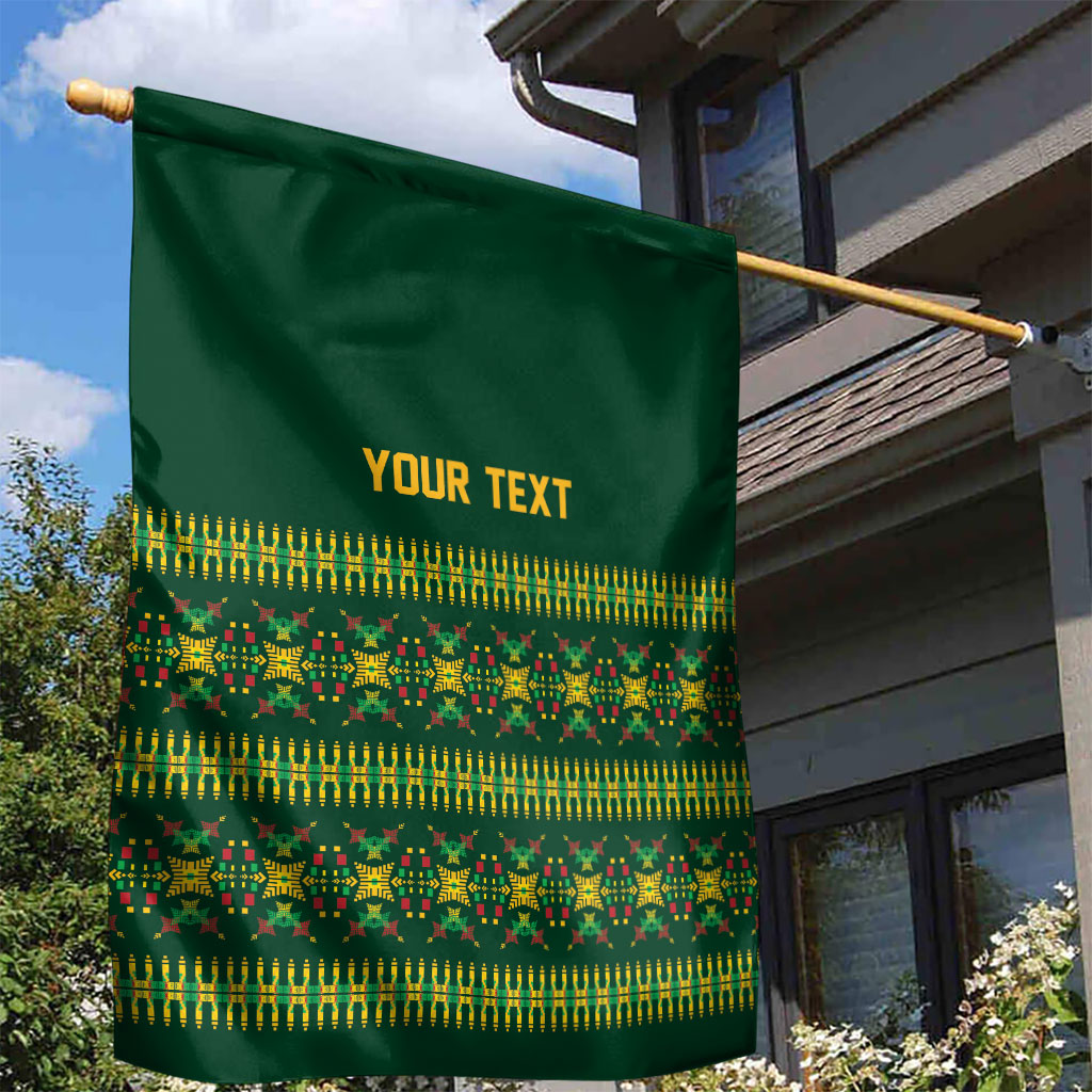 Custom Women’s Cricket Guyana Floral Series Garden Flag Rainforest Floral Geometry Motif