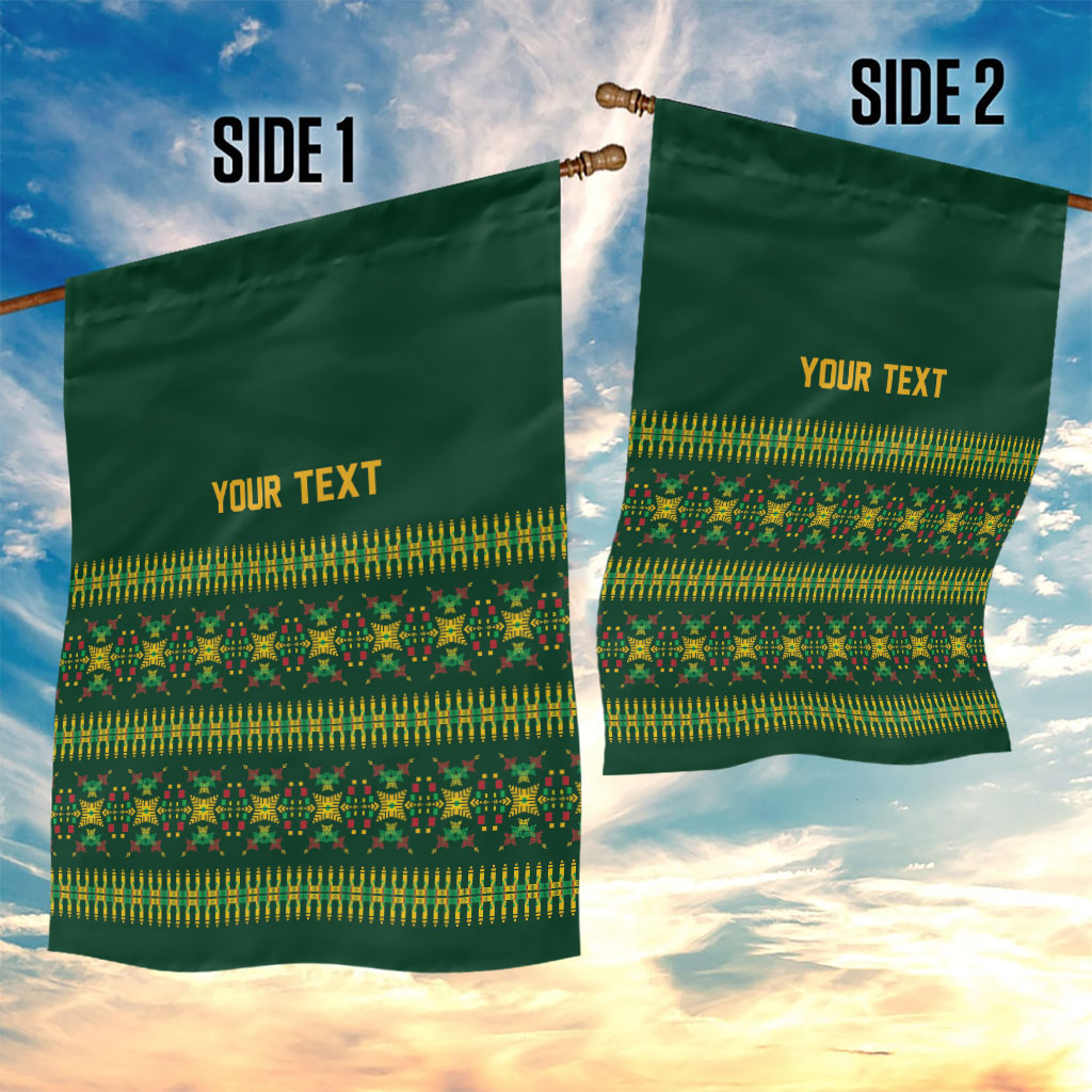 Custom Women’s Cricket Guyana Floral Series Garden Flag Rainforest Floral Geometry Motif