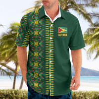 Custom Women’s Cricket Guyana Floral Series Hawaiian Shirt Rainforest Floral Geometry Motif