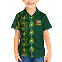 Custom Women’s Cricket Guyana Floral Series Hawaiian Shirt Rainforest Floral Geometry Motif