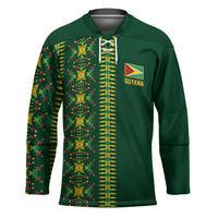 Custom Women’s Cricket Guyana Floral Series Hockey Jersey Rainforest Floral Geometry Motif