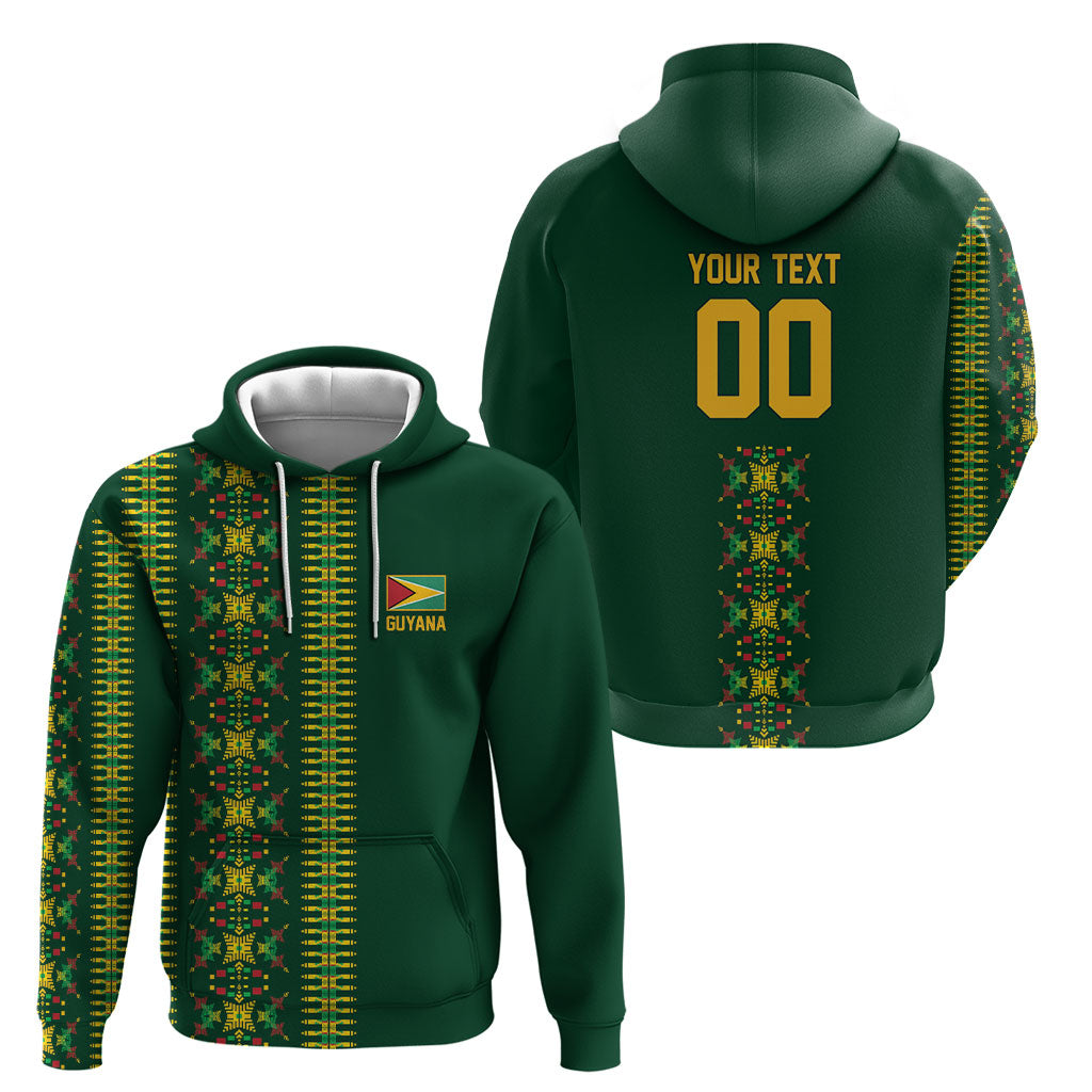 Custom Women’s Cricket Guyana Floral Series Hoodie Rainforest Floral Geometry Motif