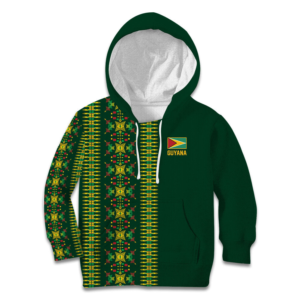 Custom Women’s Cricket Guyana Floral Series Kid Hoodie Rainforest Floral Geometry Motif