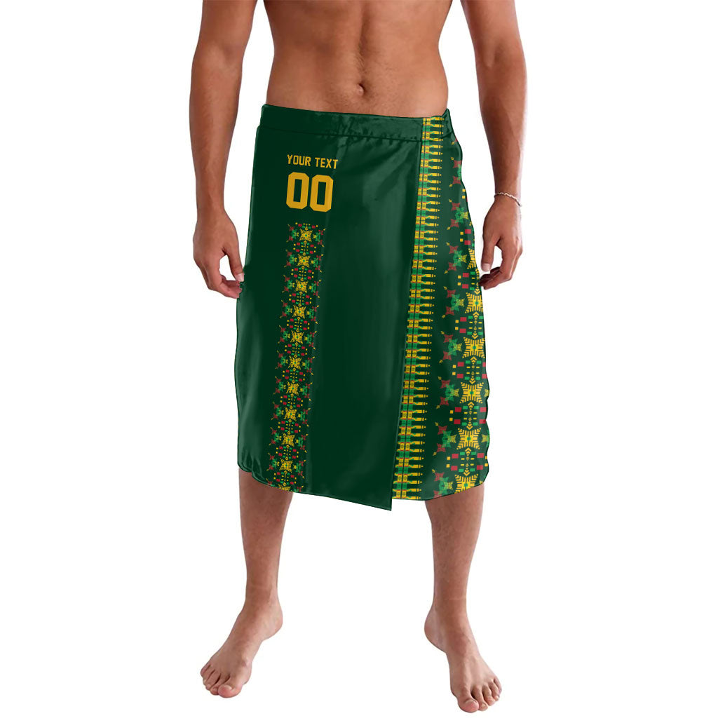 Custom Women’s Cricket Guyana Floral Series Lavalava Rainforest Floral Geometry Motif