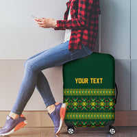 Custom Women’s Cricket Guyana Floral Series Luggage Cover Rainforest Floral Geometry Motif