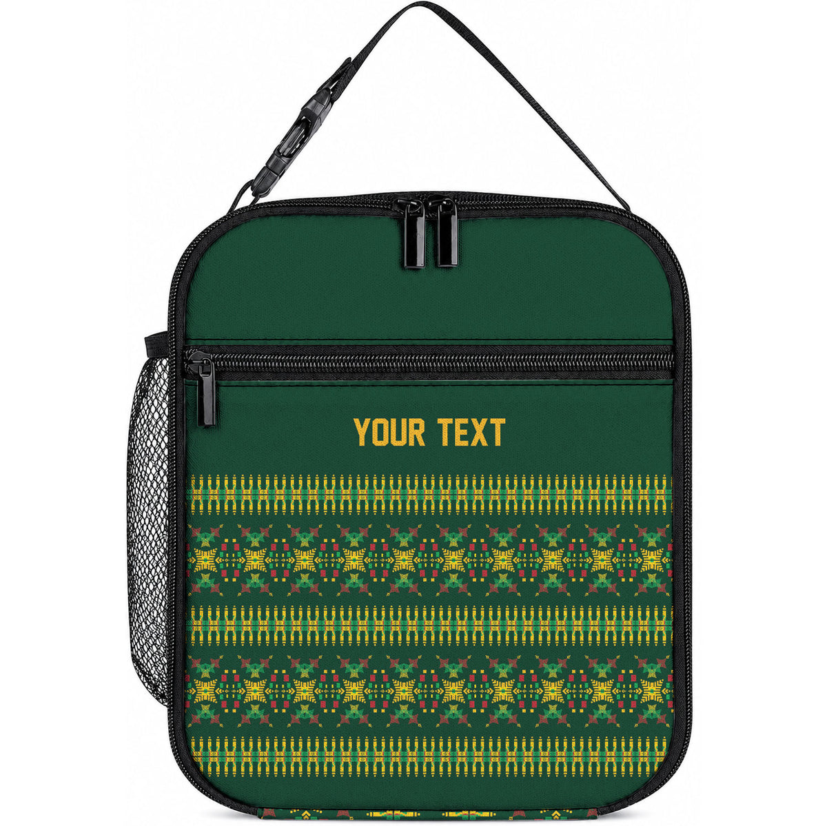 Custom Women’s Cricket Guyana Floral Series Lunch Bag Rainforest Floral Geometry Motif